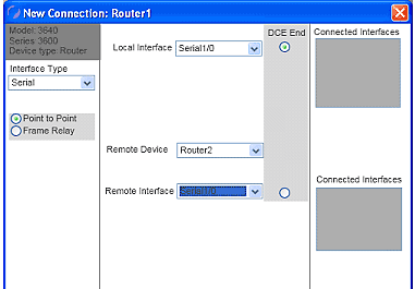 Cisco Network Simulator new router connection router1