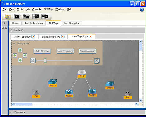 Cisco Network Simulator new topology