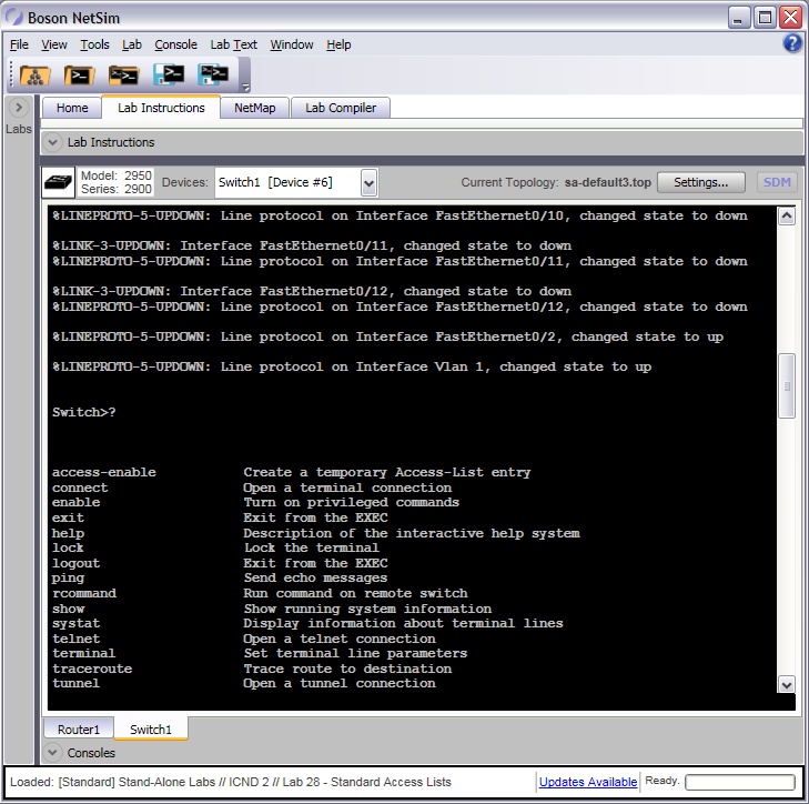 User Exec Mode